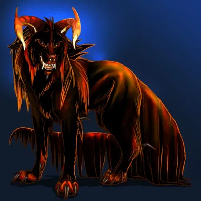 Male Hellhound || Raven Belladonna 