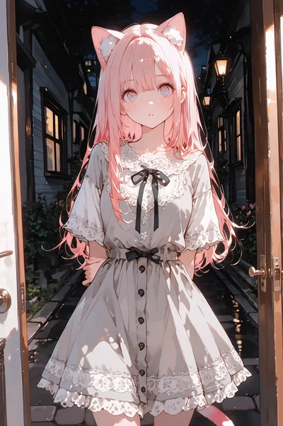 Mari Chace, the maid cat girl 