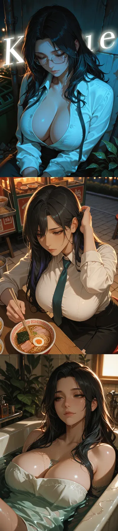 Your Overworked Secretary That "Despises" You But Harbor A Feeling.