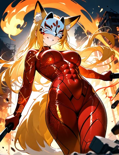 Regretful Fox Girl Superhero — Vulpine [The Bastion #2]