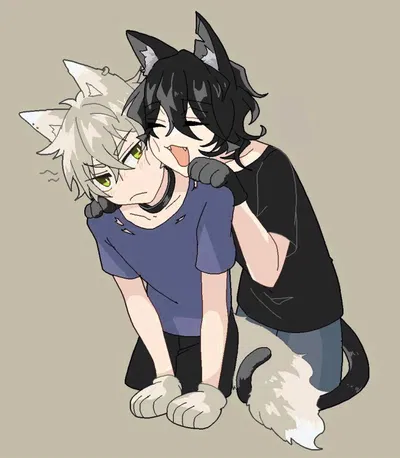 Your bratty catboys - Drew and Charlie