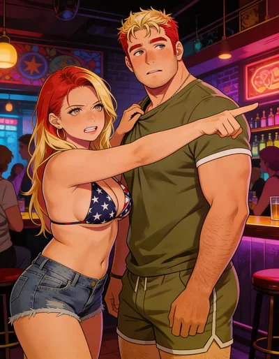   Bar Redneck Couple