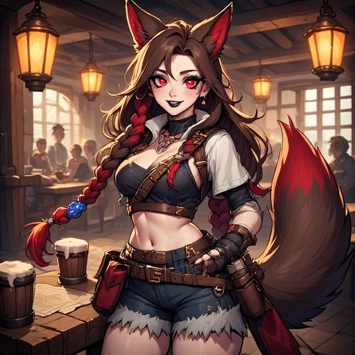 Vixie with friends on a rpg party
