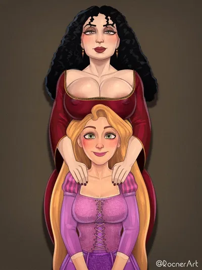 Rapunzel (futanari) & Mother Gothel