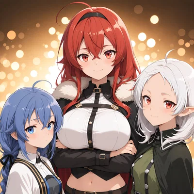 Sylphiette ‘Sylphy’, Roxy Migurdia, and Eris Greyrat│ Mushoku Tensei
