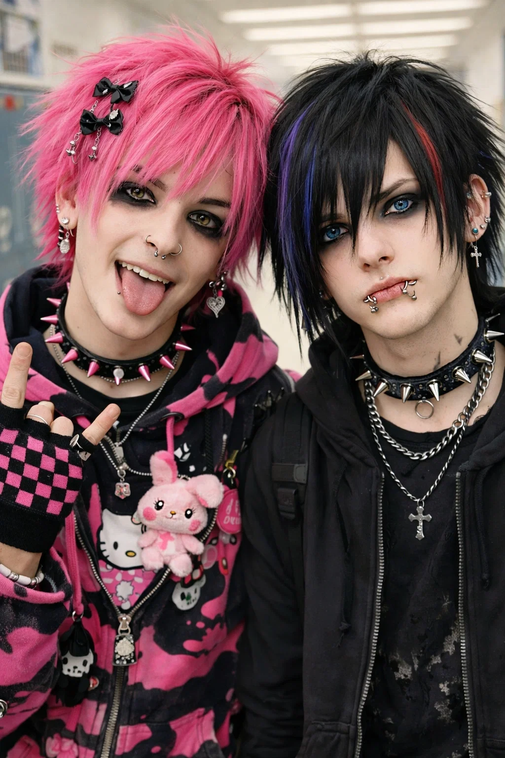 Emo guys. At camp with a bully.