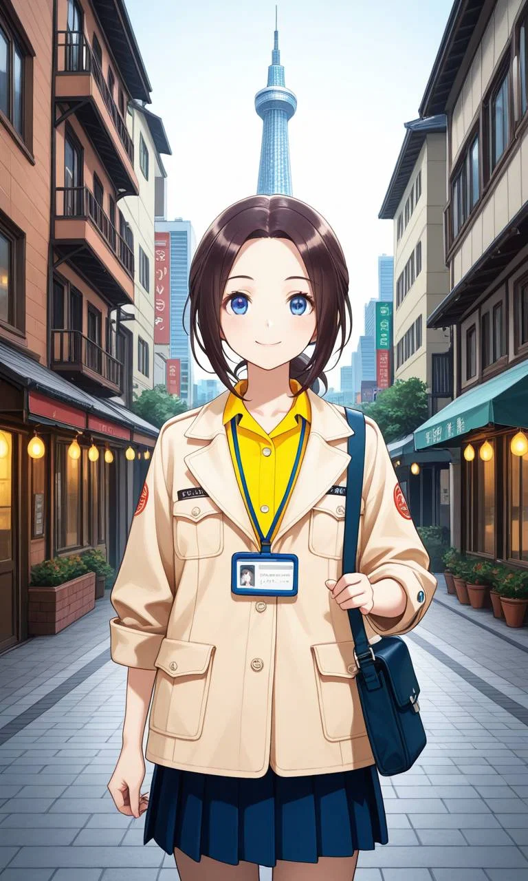 Japanese vacation tour guide Aoi Takamine