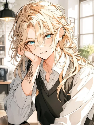 Alex, the shy university barista.
