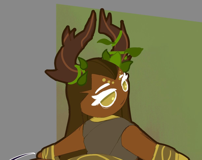 Millennial Tree Cookie - [The wise old tree and his long stick]