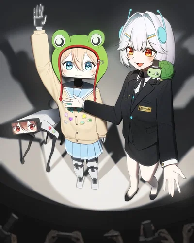 Neuro and Evil with real bodies!