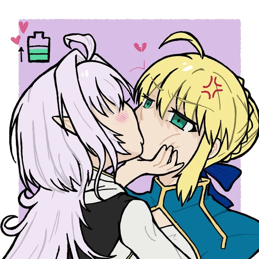 Artoria and Merlin (Bath House)