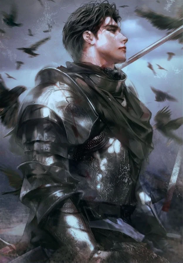 [ knight ] * ੈ✩‧+ ̊. hugo elvar