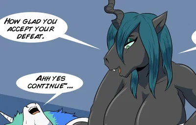 Chrysalis's victory over Celestia
