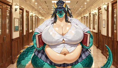 Overweight dragon wife, Zara