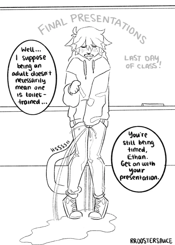 Accident in front of class