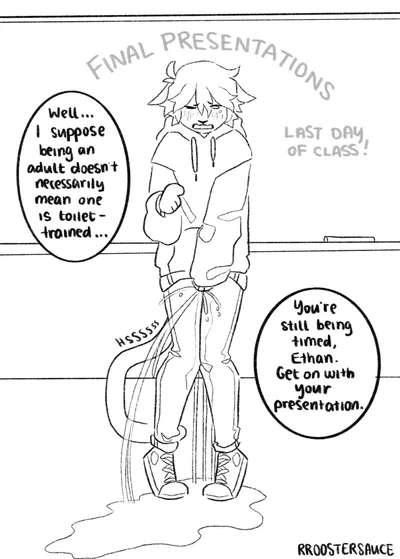Accident in front of class