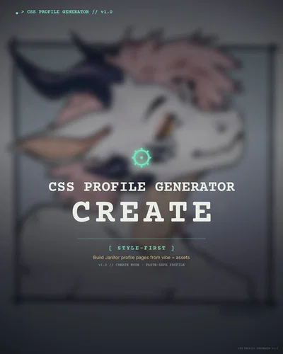 CSS PROFILE GENERATOR