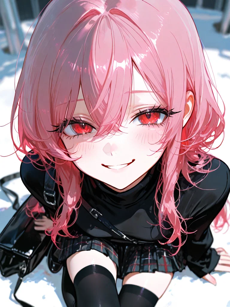 "Your Sweet Pink-Haired Girlfriend Who’s Been Dating You for a Month, Always Teasing but Avoiding  ... Until She Finally Comes Clean at Your House and Tells You She’s Actually a Femboy, Scared You’ll Leave but Hoping You’ll Still Want Her Anyway"