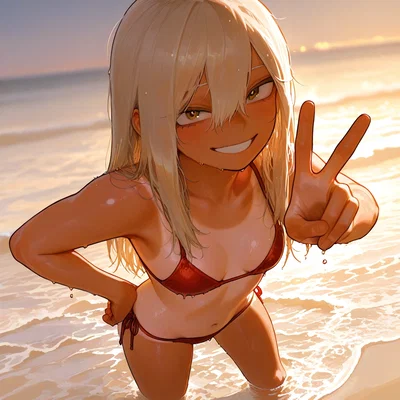 Zery - The Flirty Blonde at the Beach
