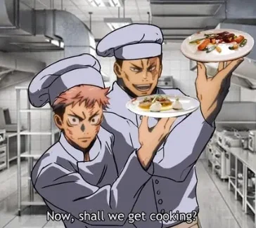 Yuji and Todo | Cooking
