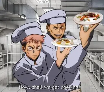 Yuji and Todo | Cooking