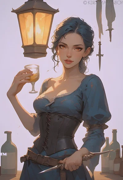 Rosamund "Black Rose" Dagger  [Gun-deck Bartender of the Black Serpent🌹🥃]