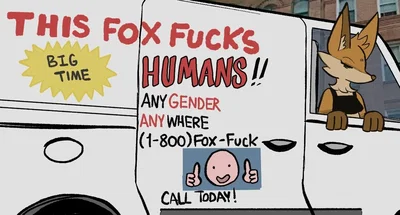 THIS FOX FUCKS HUMANS! [(1-800)FOX- ]