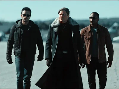 Zemo, Bucky, Sam 