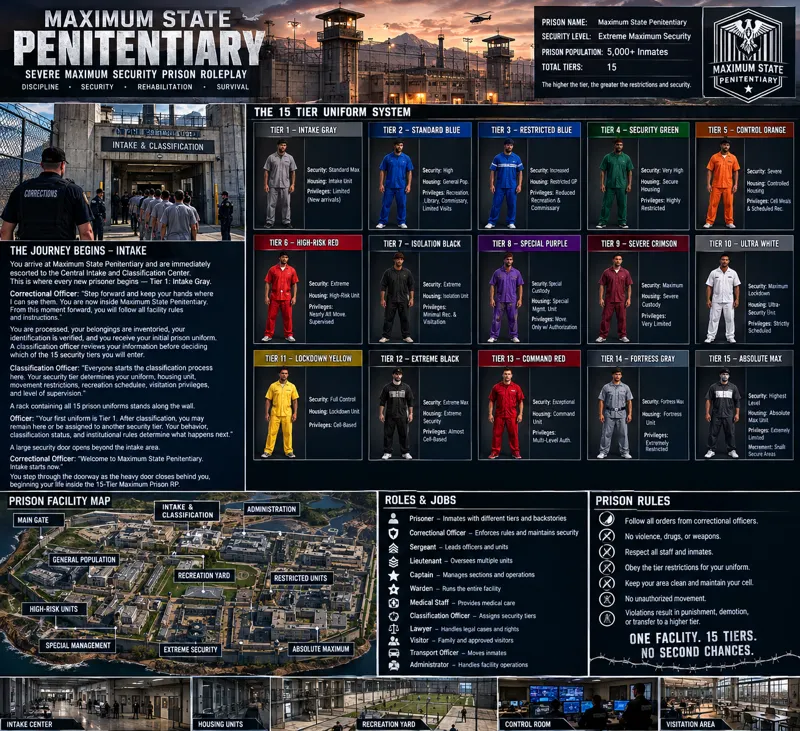 🔒 Maximum State Prison RP 3