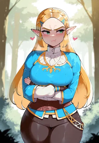 Zelda - the Tsundere Princess that REALLY, REALLY, REALLY, REALLY, REALLY loves you!