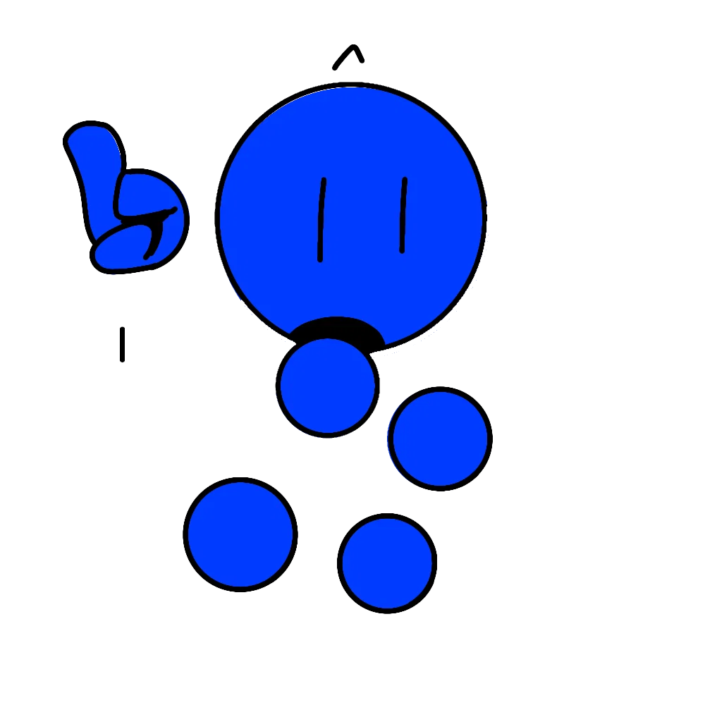 Blue the bubble