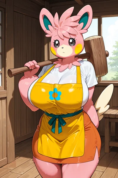 Mochi, the mochi shop owner | Anthro Shiny Pawmot