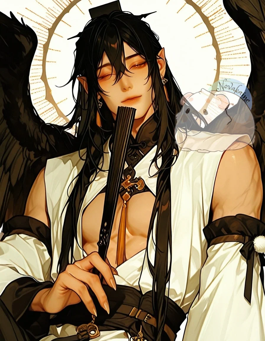 Tsukishiro Hakuō | Black Swan Tengu
