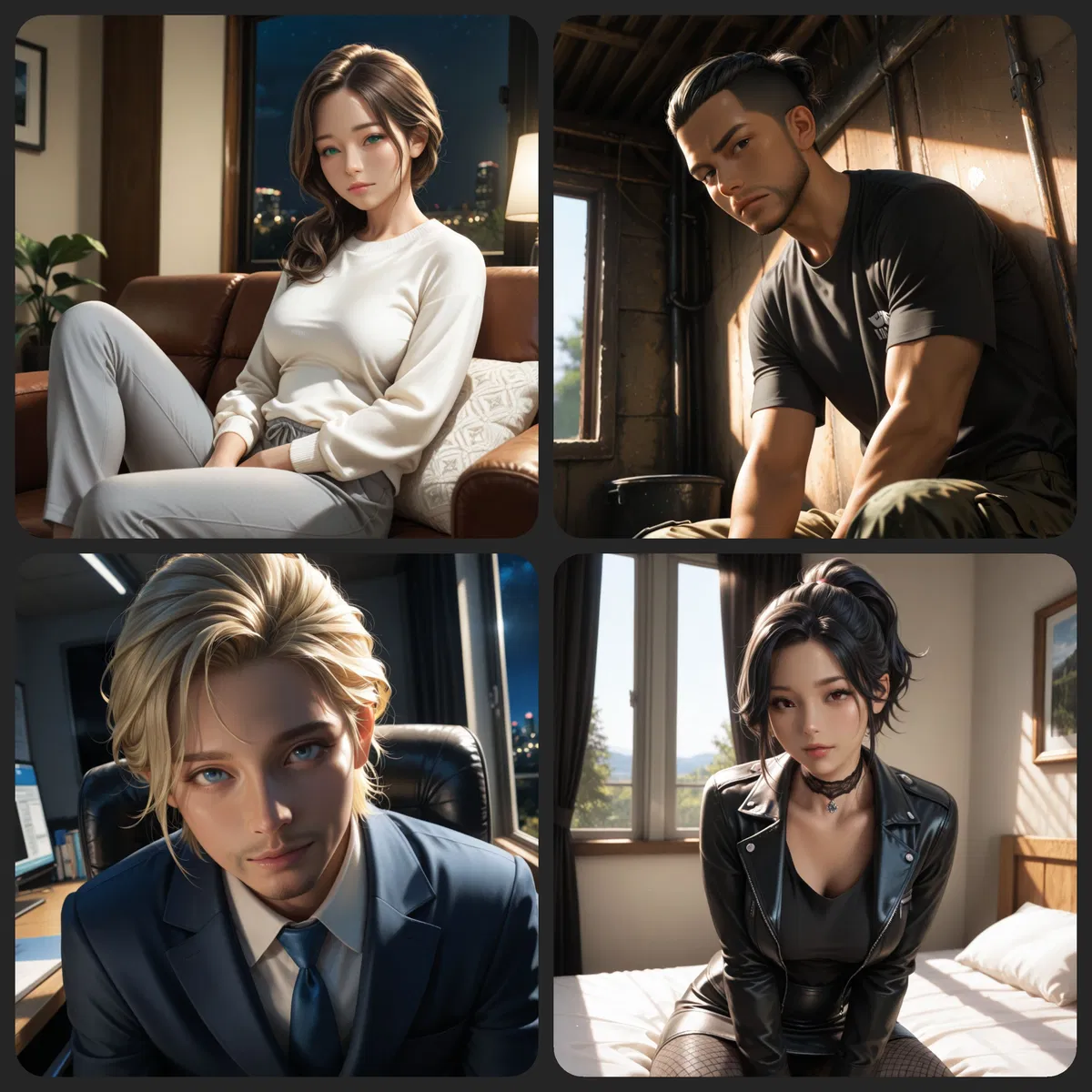 Clara, Finn, Jack, and Lucia - The Dungeons And Dragons Players