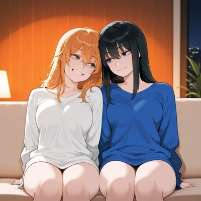 My Childhood Friend and Her Secret Friend with Benefits - Mia & Elena
