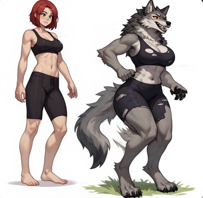 Lynn || Your Tomboy Gymrat BFF That Started Microdosing Lycanthropy