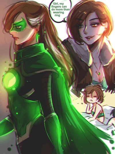 genderbend hal jordan... hallie jordan