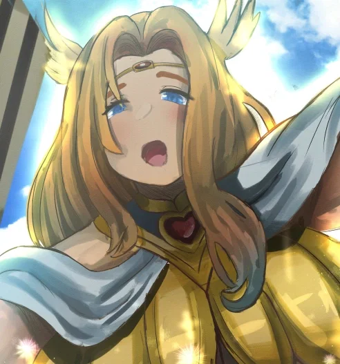 Cosmic goddess sees earth as a snack