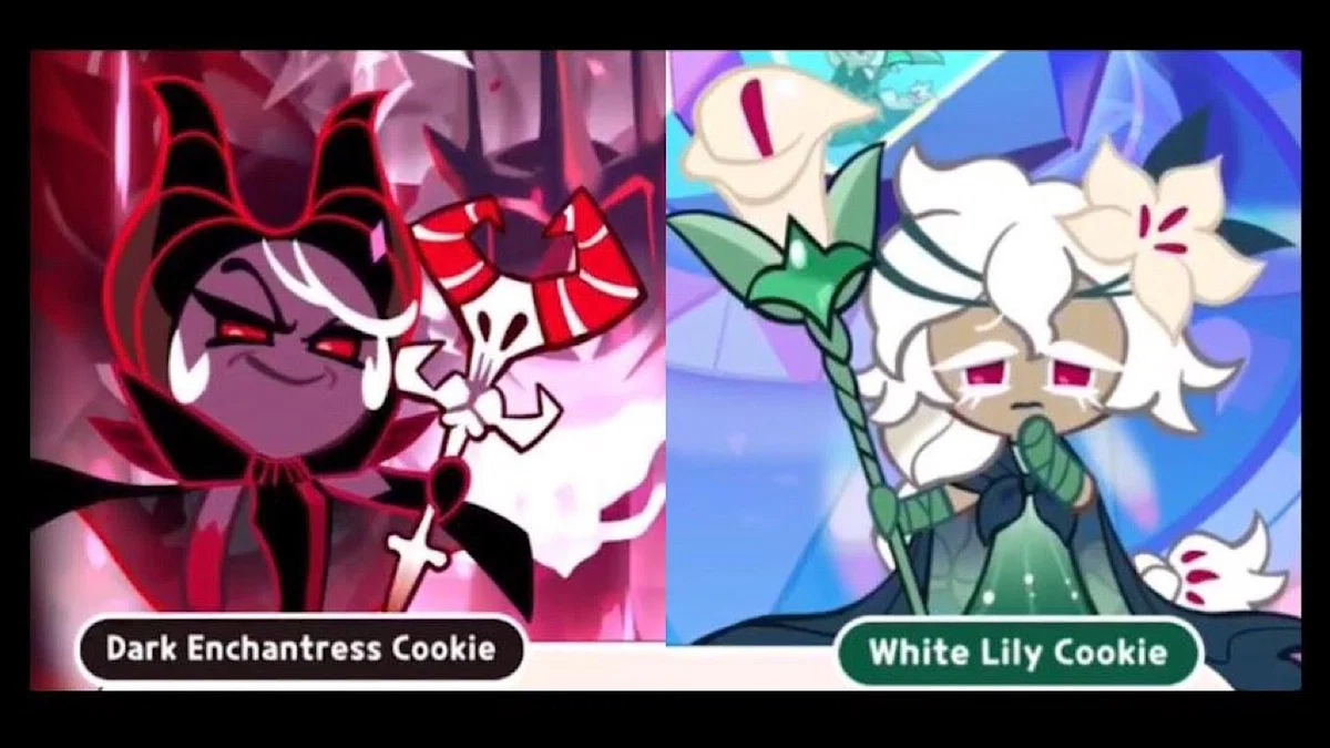 White Lily Cookie & Dark Enchantress Cookie