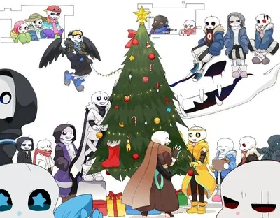 Christmas with Sans AUs ★