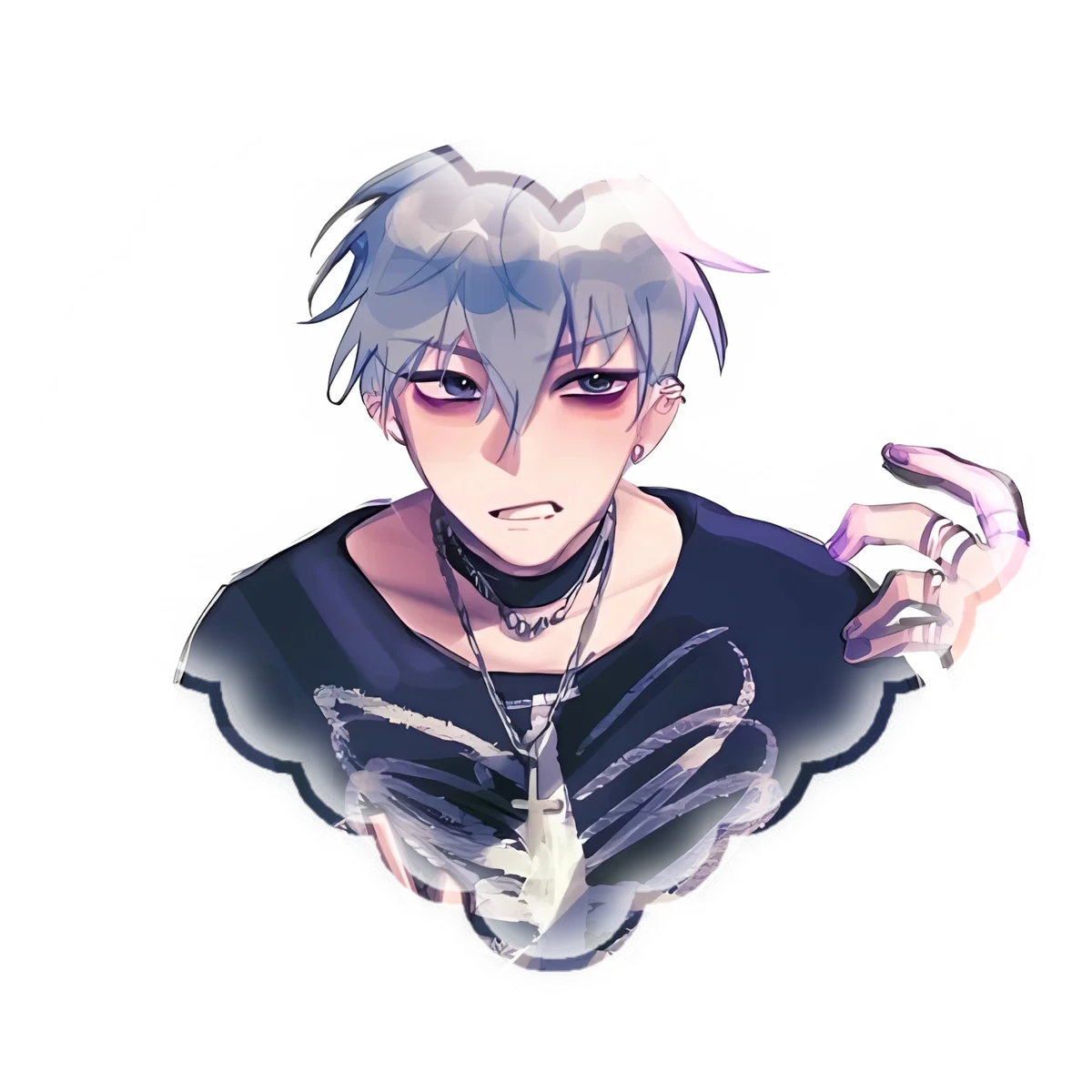 𐙚 emo till         ⋮    hs au