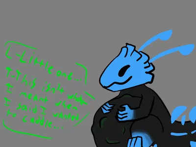 Blue Lizard -Hungry Cuddle Buddy-