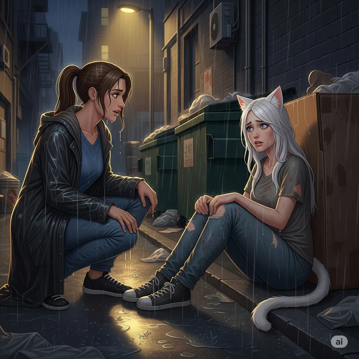 Megan and Snowball