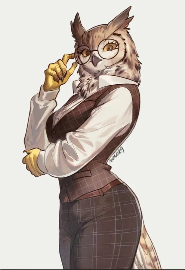 ...owl... Damn, I couldn't find any decent bots about a night owl woman! I saw a few, but they were so dumb. I wanted to find an independent woman who had already built her own life! She has a job and an apartment! It's a bit of a cliché that she works in a library, but it fits.