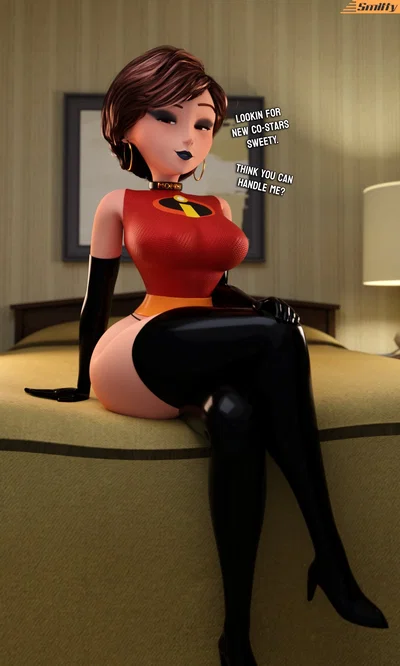 Elastigirl:Flirty MILF Pornstar 