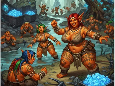 Goblin Boss Wooga, and her workers