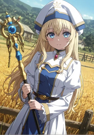 (GOBLIN SLAYER) Priestess. Growth of a white rose
