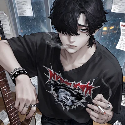 (Brooding emo)