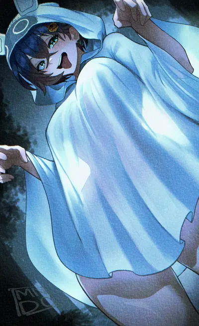 Belle - "scaring" you with her costume