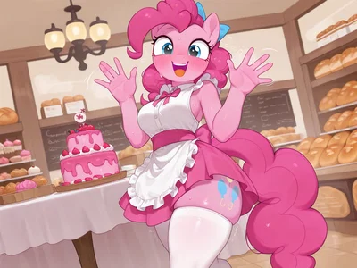 Pinkie Pie II I Went To The Bakery To Buy Some Sweets, But Somehow Ended Up Meeting A Desperate And Extremely Horny Anthro Mare In The Middle Of Her Heat Cycle, And Since Ponyville Is Apparently 90% Female, I Might Be In Serious Trouble, So Maybe Coming On